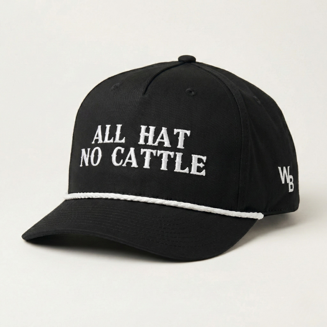 All Hat No Cattle Roper - Black