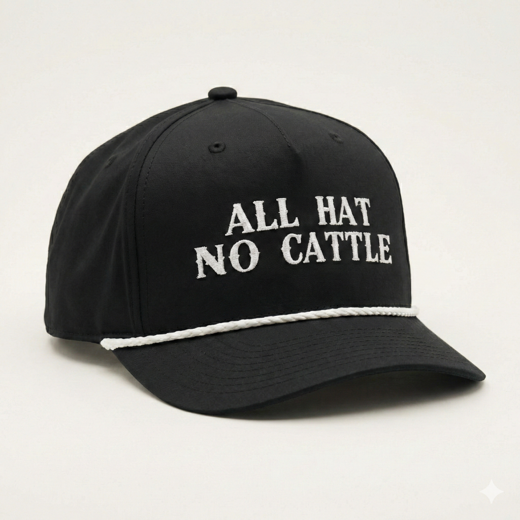 All Hat No Cattle Roper - Black