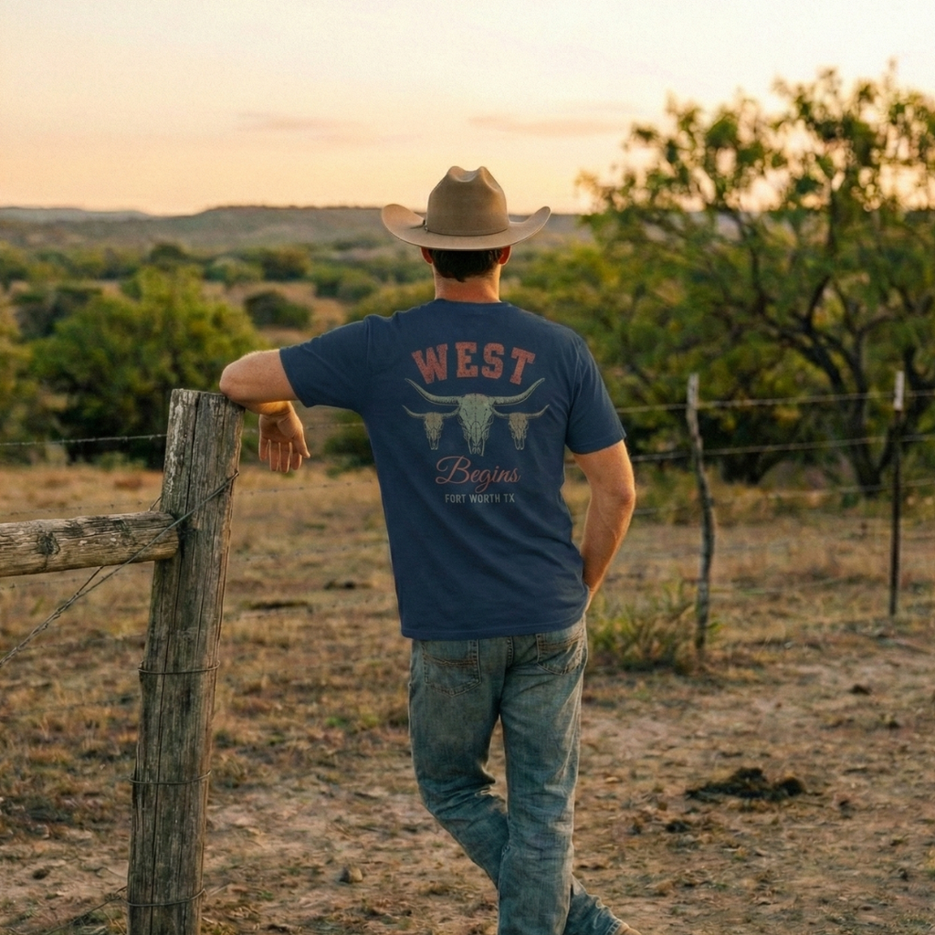 Long Horn Skull Tee