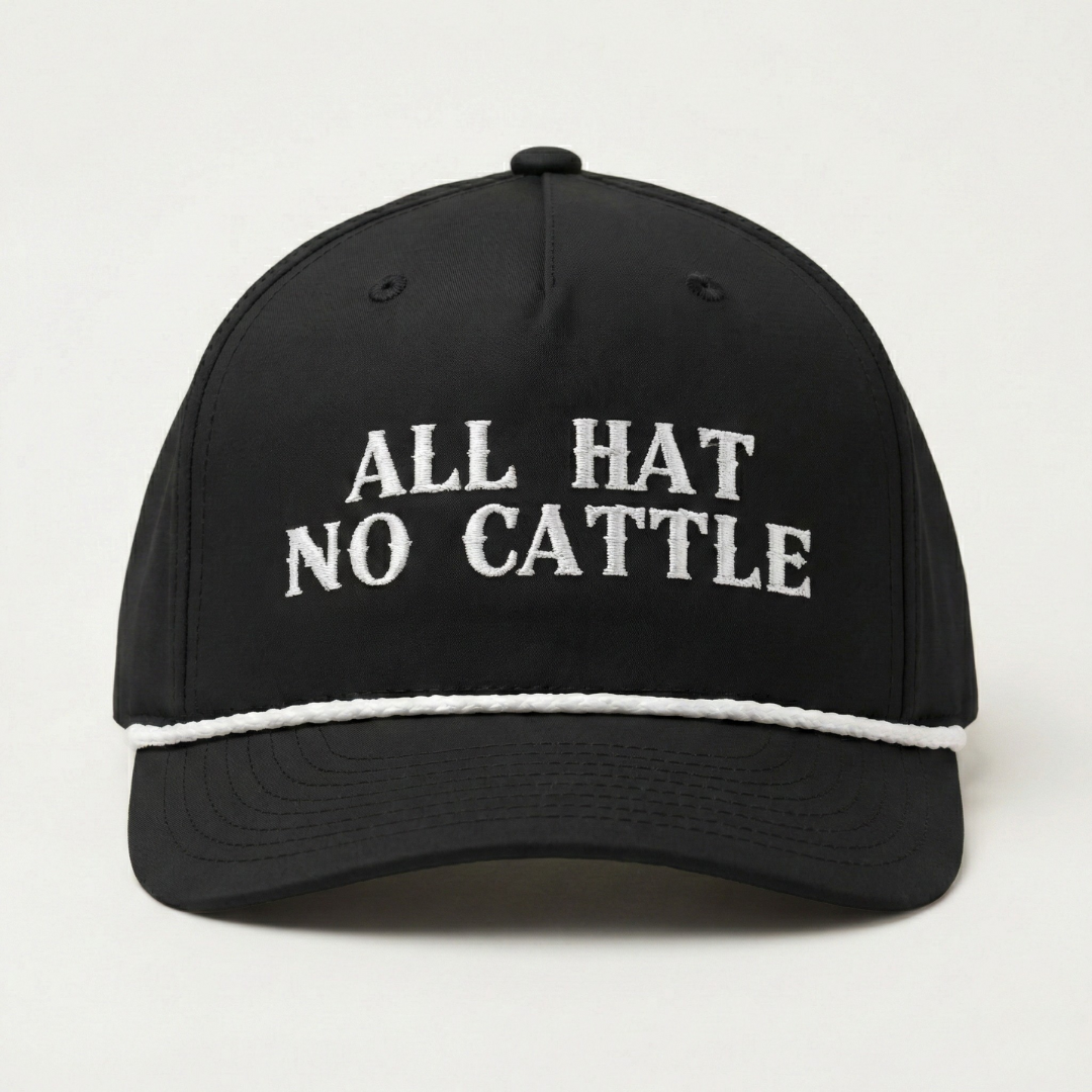 All Hat No Cattle Roper - Black